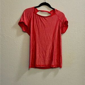 lululemon athletica Vibrant Red Short Sleeve Tee